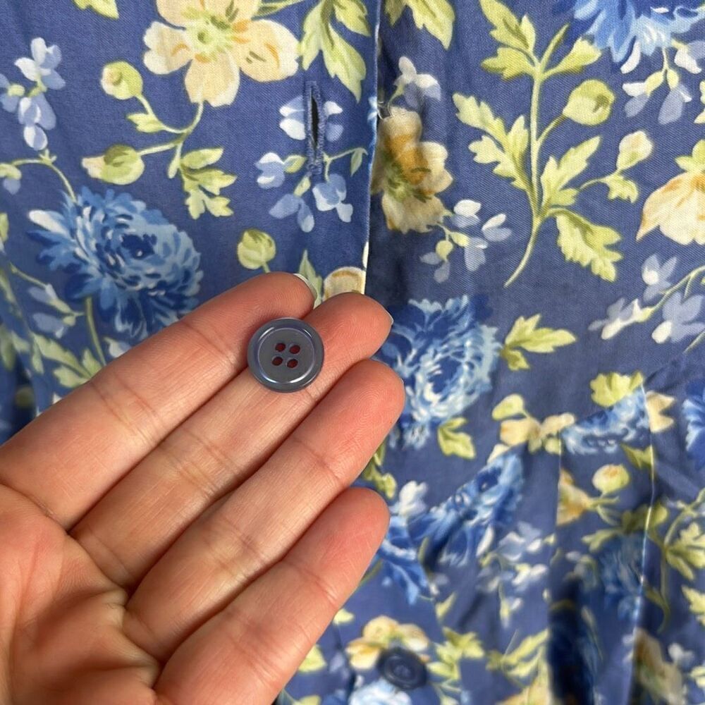 Laura Ashley Vintage 90s Cottagecore Floral Dress - Picture 7 of 8